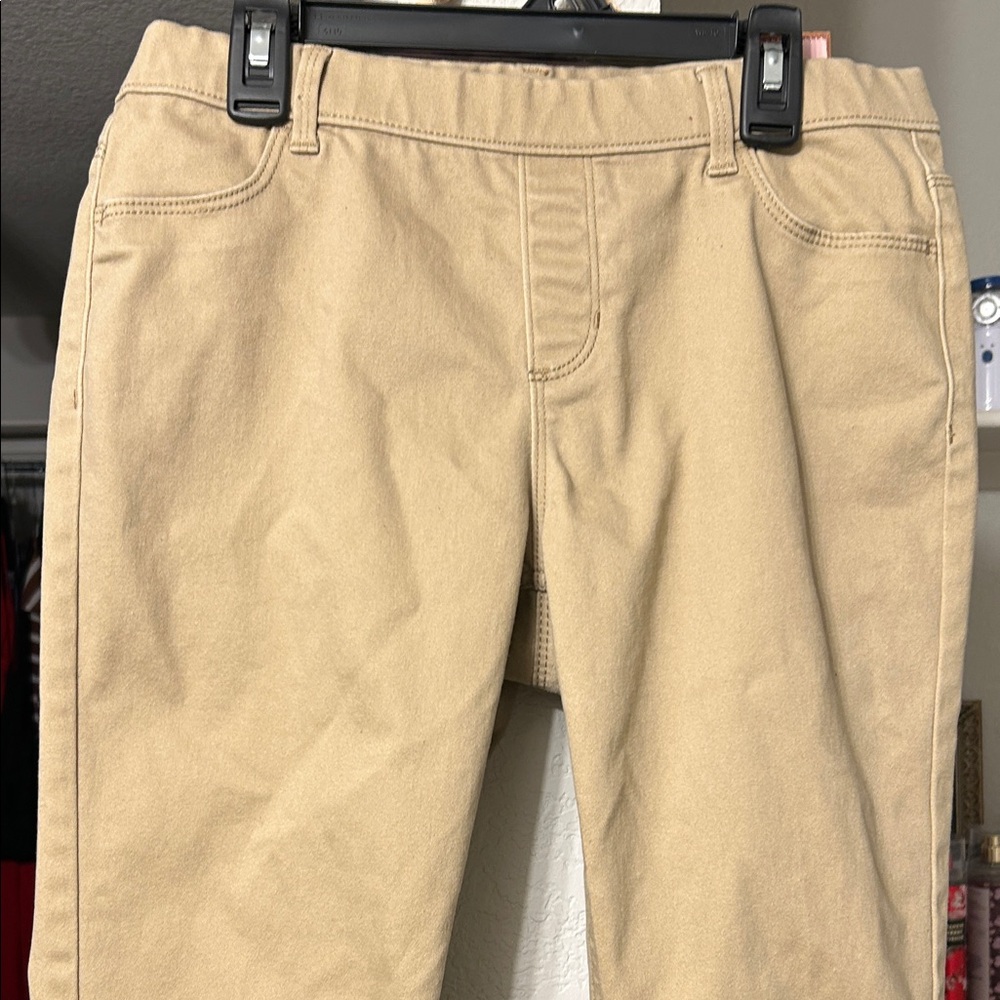 Wonder Nation Kids Tan Casual Bottoms khaki material no stretch